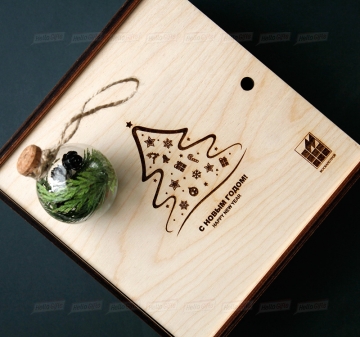 Производство деревянной упаковки с логотипом